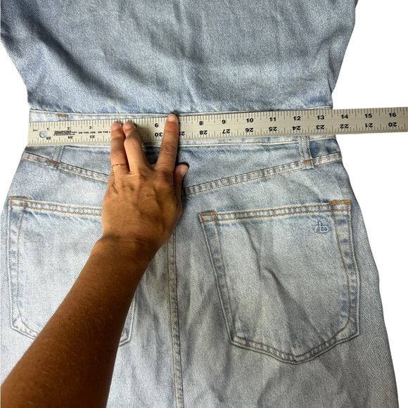 Rag and bone  XS Miramar Tulip Dress Light Wash Tencel Denim Look - Picture 12 of 14